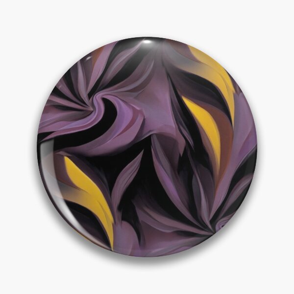 Item preview, Abstract Swirl – Elegant Dark Purple and Gold Pattern designed and sold by Art Garden.