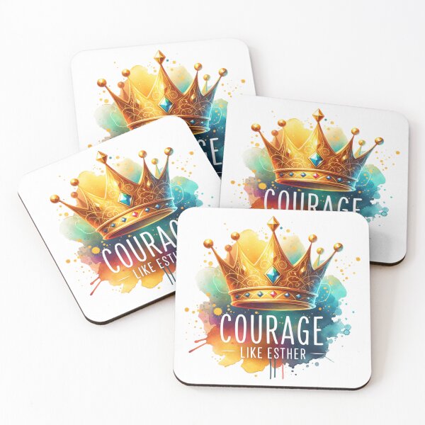 Item preview, Courage Like Esther - Inspirational Jewish Faith & Purim Design designed and sold by My Joyful Charm Store.