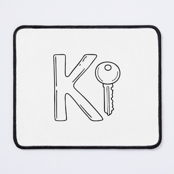 Item preview, An illustration of key beside letter K designed and sold by rasagamastore.