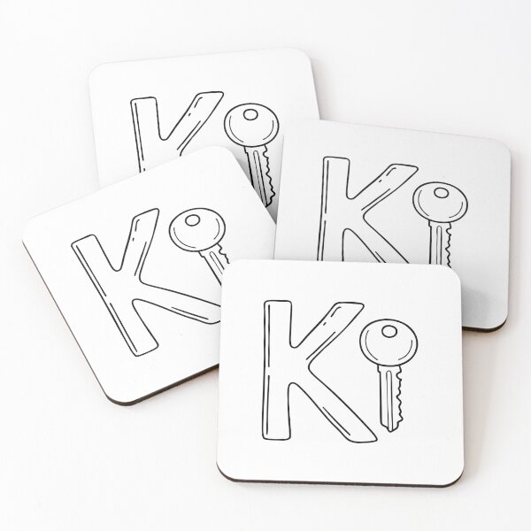Item preview, An illustration of key beside letter K designed and sold by rasagamastore.