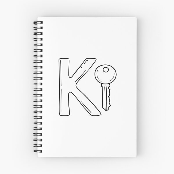 Item preview, An illustration of key beside letter K designed and sold by rasagamastore.