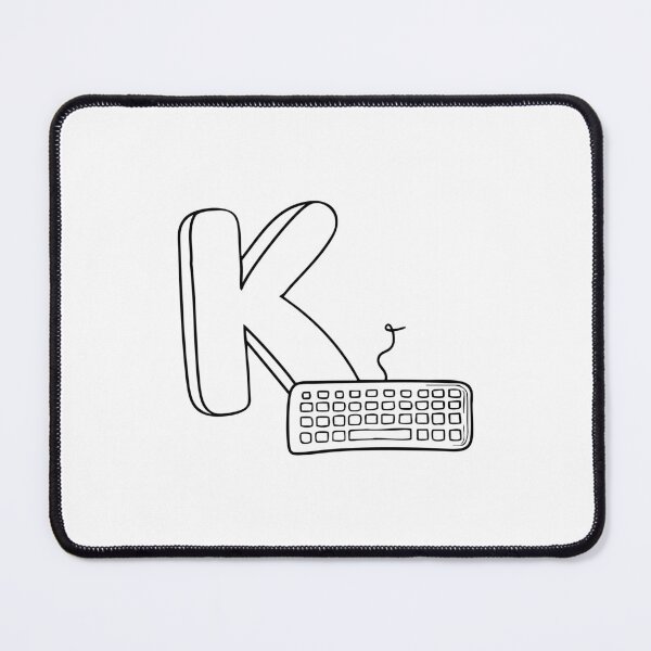 Item preview, An illustration of keyboard beside letter K designed and sold by rasagamastore.