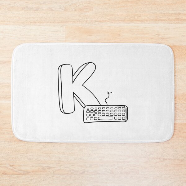 Item preview, An illustration of keyboard beside letter K designed and sold by rasagamastore.