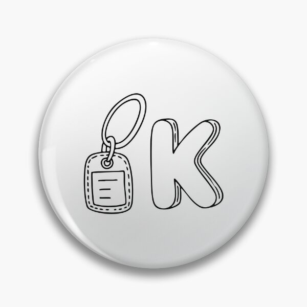 Item preview, An illustration of keychain beside letter K designed and sold by rasagamastore.