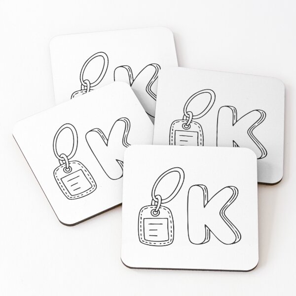 Item preview, An illustration of keychain beside letter K designed and sold by rasagamastore.