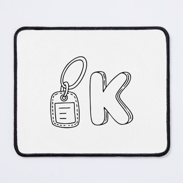Item preview, An illustration of keychain beside letter K designed and sold by rasagamastore.