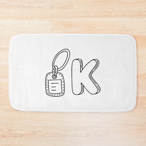Item preview, An illustration of keychain beside letter K designed and sold by rasagamastore.