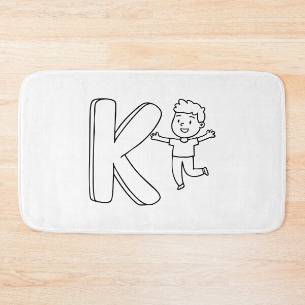 Item preview, An illustration of kid beside letter K designed and sold by rasagamastore.