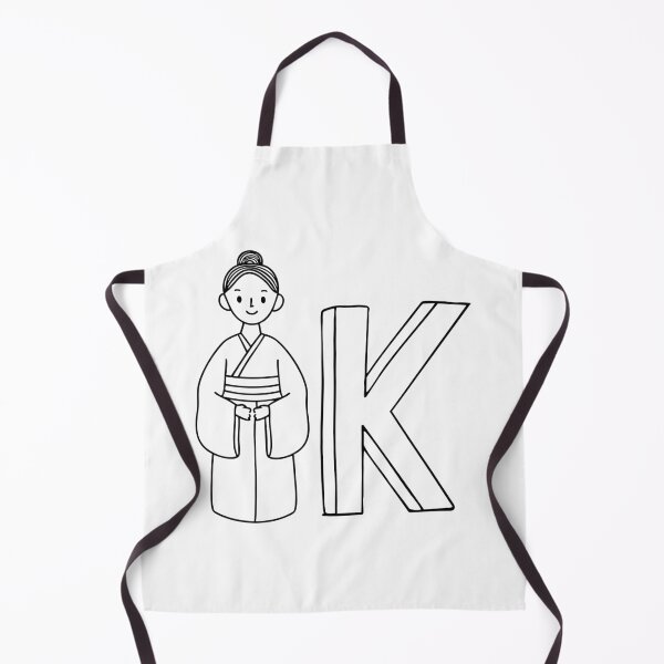 Item preview, An illustration of kimono beside letter K designed and sold by rasagamastore.