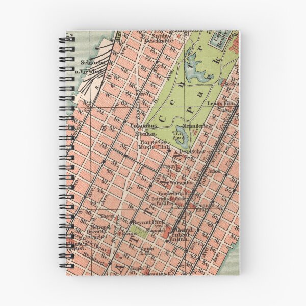 Item preview, North Manhattan around 1895: Vintage map of New York City designed and sold by RetroTraveller.
