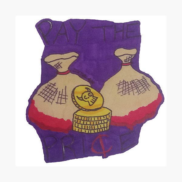 Item preview, Pay The Price Curse Coin Design designed and sold by JayBladeArt.