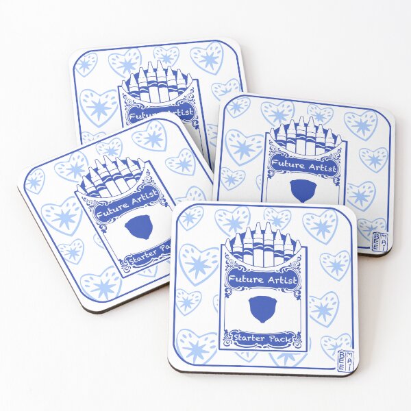 Item preview, Crayon Box Future Artist Starter Pack Blue Hearts designed and sold by BeeMaiArt.