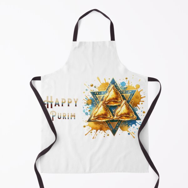 Item preview, Happy Purim - Golden Hamantaschen Jewish Holiday Celebration Design designed and sold by My Joyful Charm Store.
