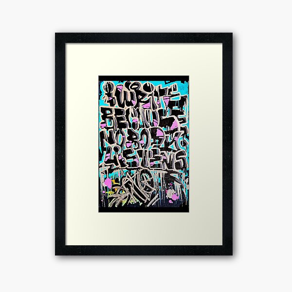 Item preview, Graffiti quote designed and sold by Wall*Art.