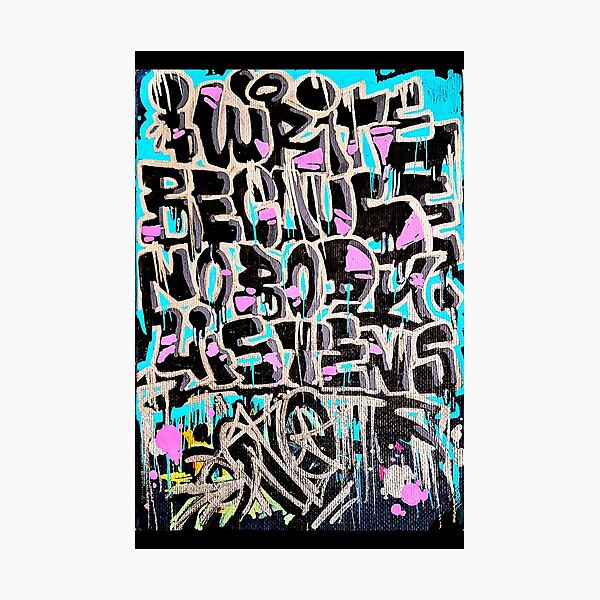 Item preview, Graffiti quote designed and sold by Wall*Art.
