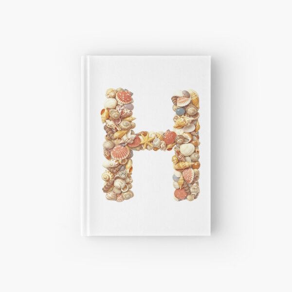 SHELLS LETTER H Hardcover Journal