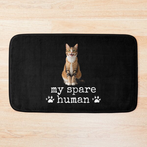 Item preview, Funny Calico Cat – "My Spare Human" Design for Cat Lovers designed and sold by Fredster1966.
