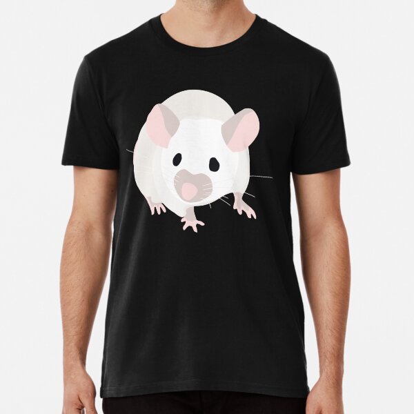 Item preview, Pet Portrait: White Mouse with Black Eyes designed and sold by Rebecca Creates....