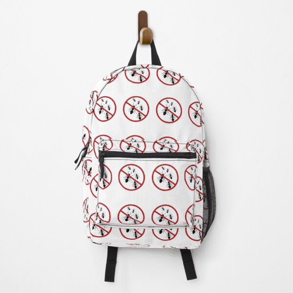 Vista previa del artículo con la obra «Señal de Prohibido, Hormigas, Señal Negra, Roja y Blanca, Control de Plagas», diseñado y vendido por AASparksDesigns.