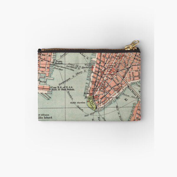 Item preview, South Manhattan around 1895: Vintage map of New York City designed and sold by RetroTraveller.