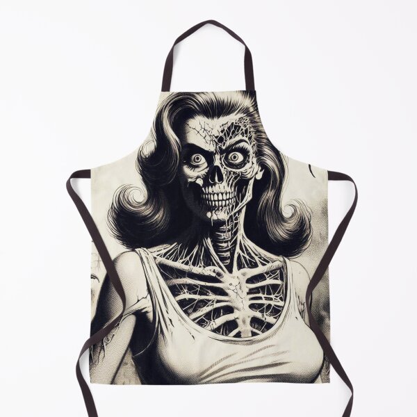 Item preview, Creepy Horror Woman designed and sold by PulpVintage.