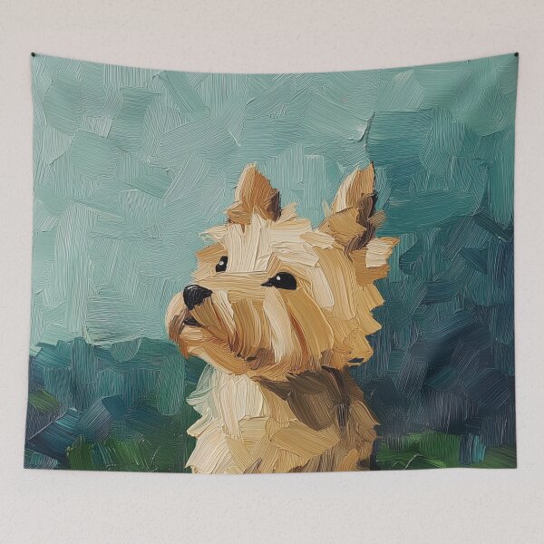 Item preview, Cairn Terrier | Post-impressionist painting style designed and sold by ComicsFactory.