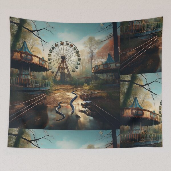 Item preview, The Haunting Nostalgia of an Abandoned Amusement Park - dePace' designed and sold by mrpropcake.
