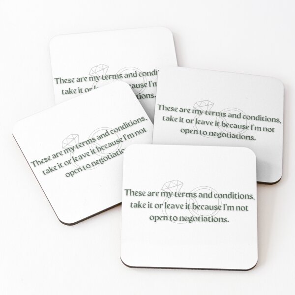 Item preview, Terms & Conditions Lauren Asher designed and sold by RomComGal.