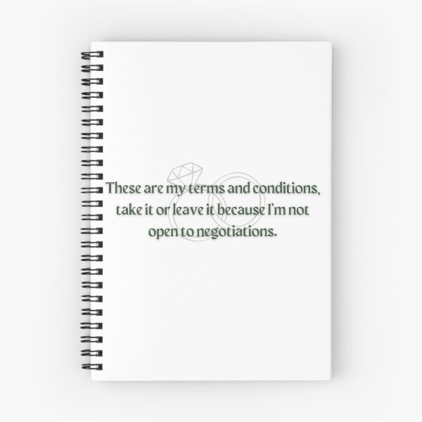 Item preview, Terms & Conditions Lauren Asher designed and sold by RomComGal.