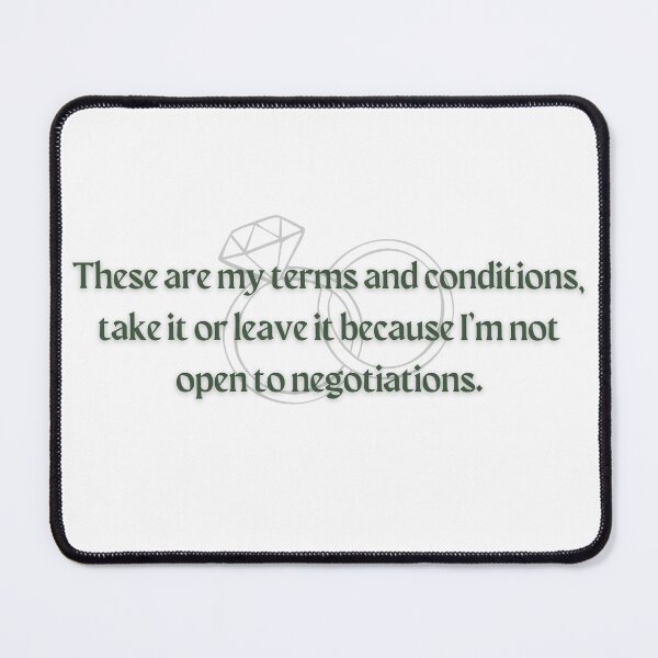 Item preview, Terms & Conditions Lauren Asher designed and sold by RomComGal.