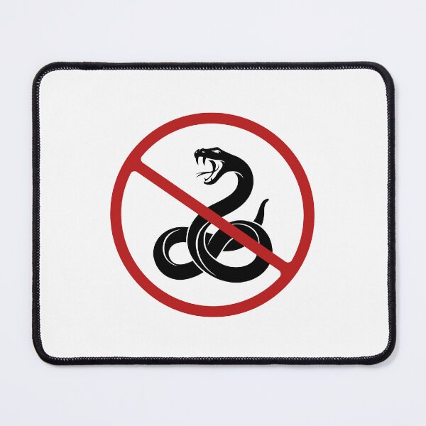 Item preview, Prohibited Sign, Snakes, Black, Red, White Sign, Pest Control  designed and sold by AASparksDesigns.