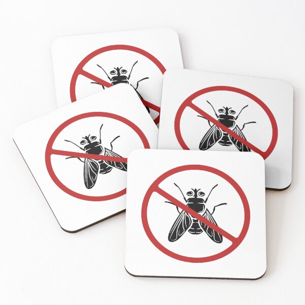Item preview, Prohibited Sign, Flies, Black, Red, White Sign, Pest Control  designed and sold by AASparksDesigns.
