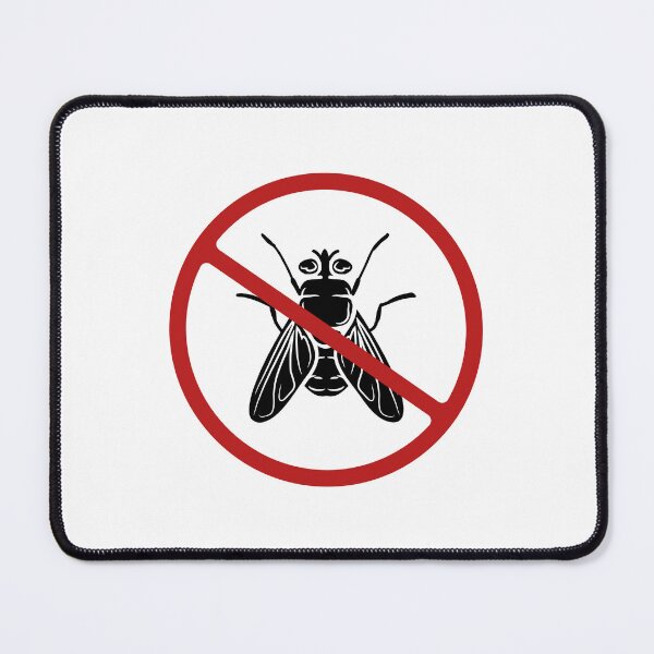 Item preview, Prohibited Sign, Flies, Black, Red, White Sign, Pest Control  designed and sold by AASparksDesigns.