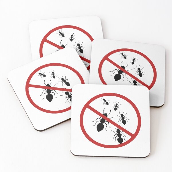 Item preview, Prohibited Sign, Ants, Black, Red, White Sign, Pest Control  designed and sold by AASparksDesigns.