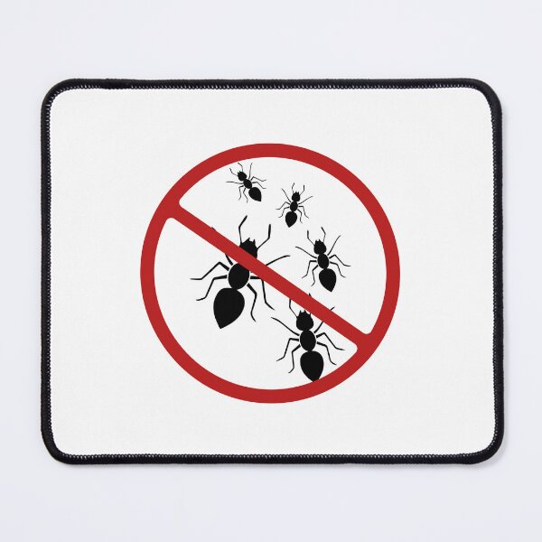 Item preview, Prohibited Sign, Ants, Black, Red, White Sign, Pest Control designed and sold by AASparksDesigns.