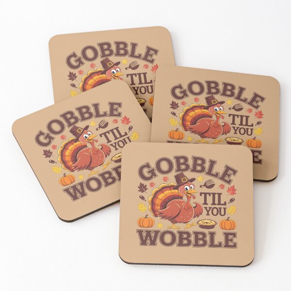 Item preview, Funny Thanksgiving Gobble Til You Wobble designed and sold by TeeGrit.