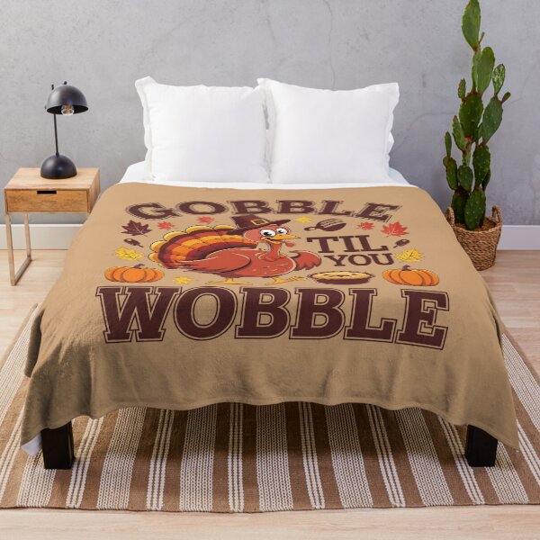 Item preview, Funny Thanksgiving Gobble Til You Wobble designed and sold by TeeGrit.