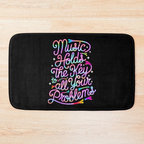 Item preview, "Music Holds the Key to All Your Problems" – Feel the Beat, Free Your Mind designed and sold by paulo silveira.
