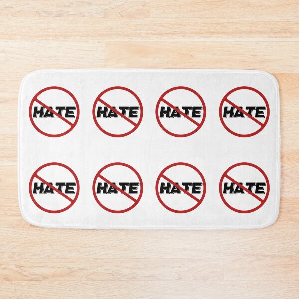 Item preview, Prohibited Hate Sign, Black, Red, White Signage, Banned  designed and sold by AASparksDesigns.
