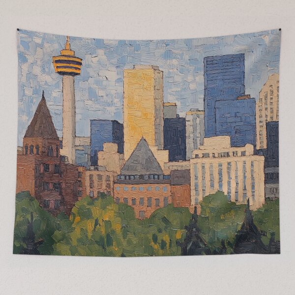 Item preview, Calgary | Post-impressionist painting style designed and sold by ComicsFactory.