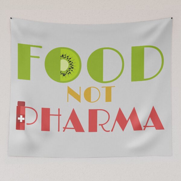 Item preview, Food Not Pharma designed and sold by Zeemazoo.