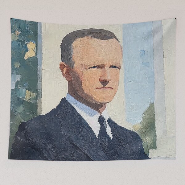 Item preview, Calvin Coolidge | Post-impressionist painting style designed and sold by ComicsFactory.