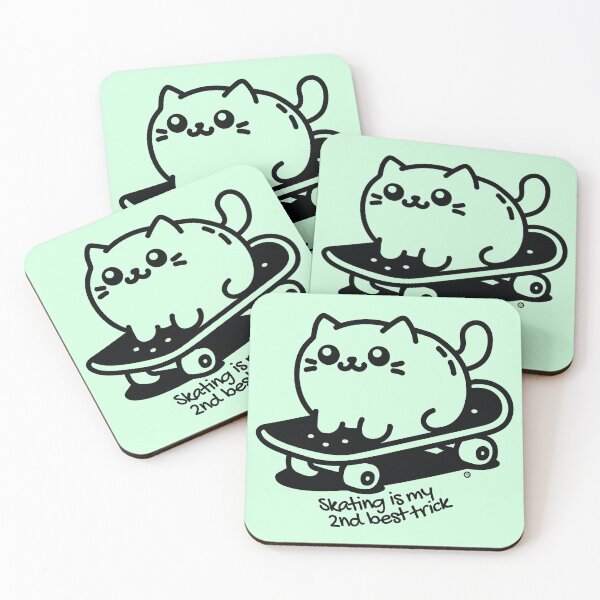 Item preview, Skateboard kitten designed and sold by Yuzik.