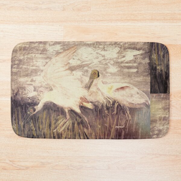 Item preview, Roseate Spoonbills on a Timeworn Canvas - dePace' designed and sold by mrpropcake.