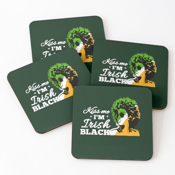 Item preview, Kiss me I'm Irish black  designed and sold by Abibless1998.