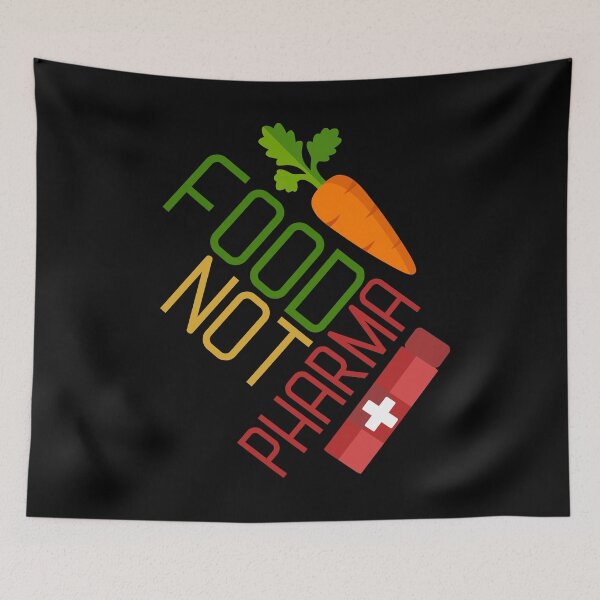 Item preview, Food Not Pharma designed and sold by Zeemazoo.