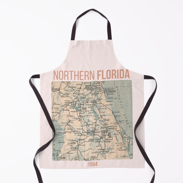 Item preview, Northern Florida around 1894: Vintage city map for local patriots and travelers designed and sold by RetroTraveller.