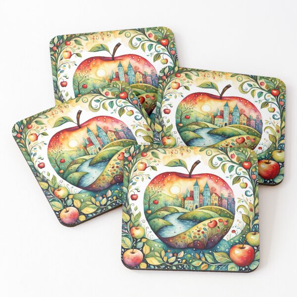 Item preview, Enchanted City in an Apple designed and sold by FrenchRomani.