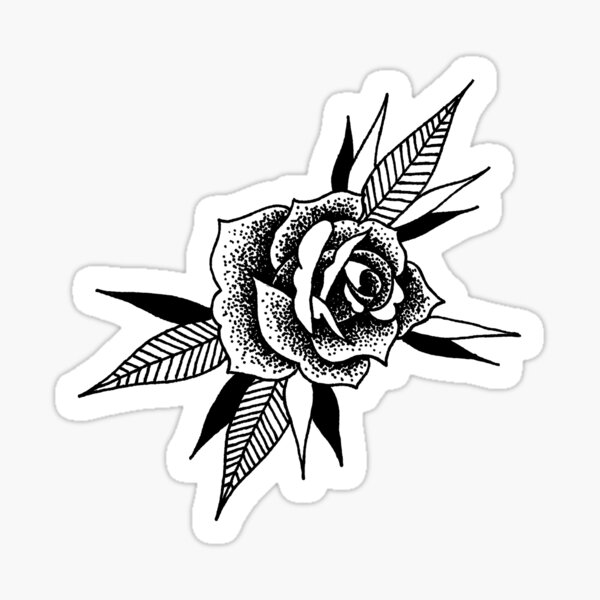 Item preview, Rose Tattoo Flash designed and sold by Big Flat Films.
