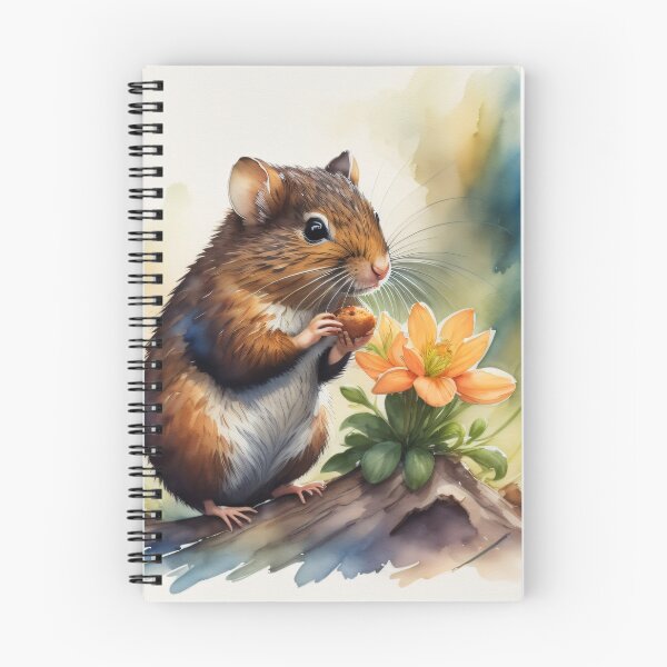 Item preview, Harvest Delight: A Mouse's Nutty Indulgence by a Peach Blossom designed and sold by CrushyAIDesigns.